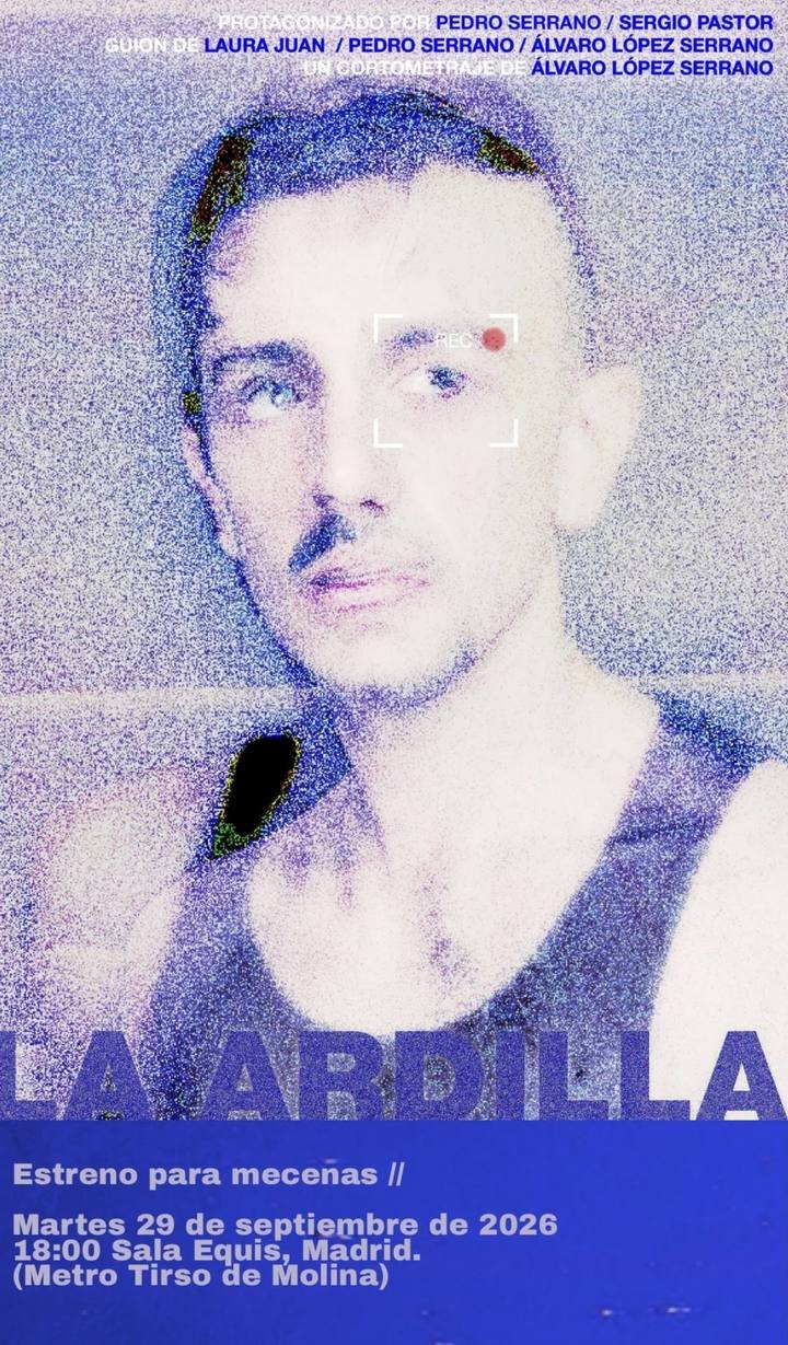 Cartel de La ardilla para el estreno con mecenas en la Sala Equis