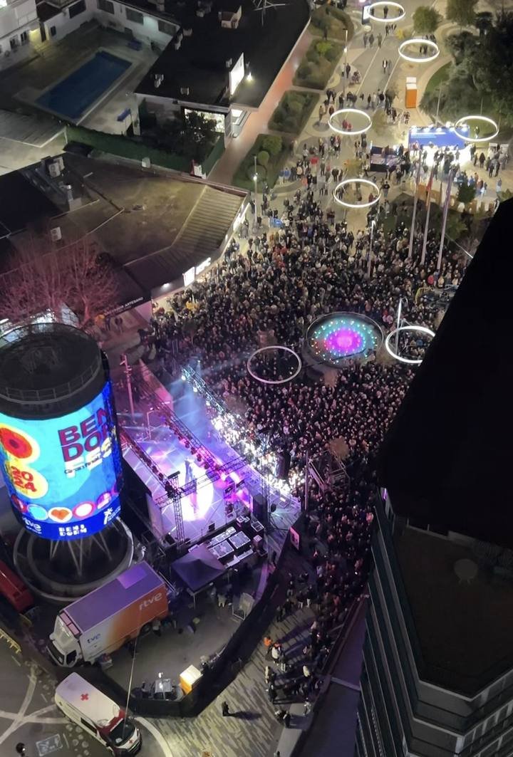 Escenario de un concierto en Benidorm durante el festival